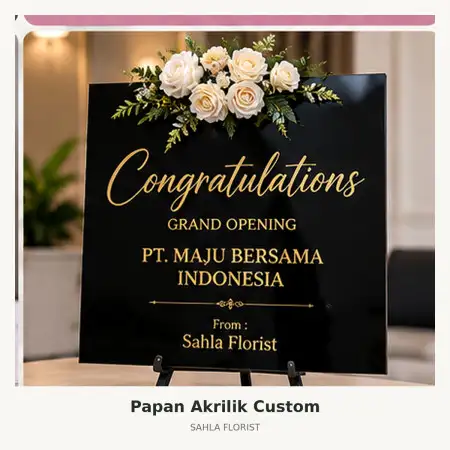 Papan Bunga Akrilik Tapanuli Tengah